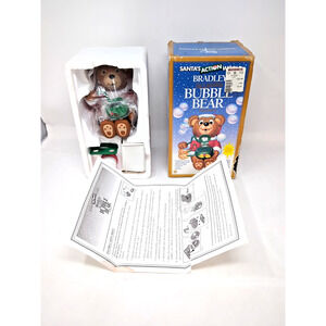Santas Action World "Bradley The Christmas Bubble Bear" Ornament 1994 Kurt Adler